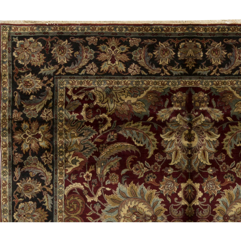 Avalon One-of-a-Kind Rectangle 7'11" X 8' Wool Area Rug in Black/Green/Red