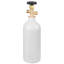 CO2 Tank 2.5 lbs New Aluminum Alloy Cylinder with CGA320 Valve DOT Approved