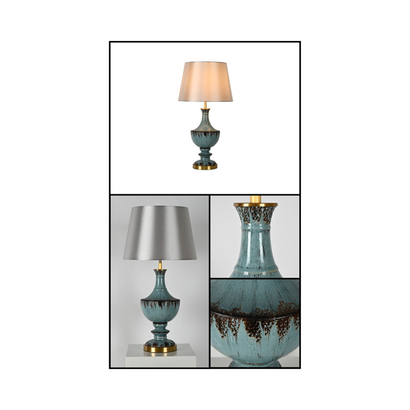 Lampe de table bleue 29,5 "Turin
