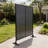 Freestanding Slatted Metal Privacy Screen