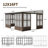 Aluminum Patio Gazebo Wall-Mounted Solarium-99076002