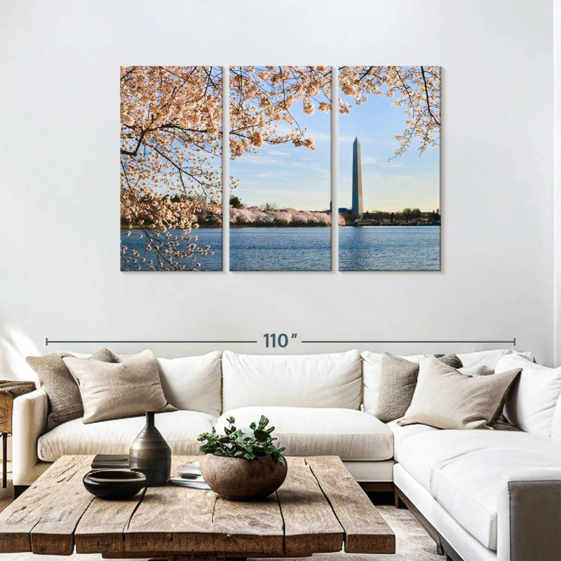 Lilie Cherry Trees In Washington, 48" H x 74" W