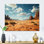 «Arid Horizon On Nevada Desert I», art mural en métal Canyon and Desert