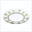 Assiettes plates en acrylique de 23 cm (9 pouces) à motif palmier, ensemble de 4, réutilisables et incassables, sans BPA, compatibles lave-vaisselle, pour toutes les occasions.