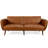 Caiya Single 81'' Faux Leather Convertible Sofa-168846054