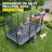 10' x 17' Rectangular Outdoor Trampoline with 1800 LB Reinforced Frame, Dual-Entry Safety Enclosure, Practice Markings and Galvanized Steel Support