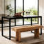 Banc de table de style rustique Nordic