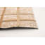 Tapis décoratif en cuir beige fabriqué à la main géométrique