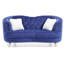 Charming Blue Traditional Loveseat-1102207511