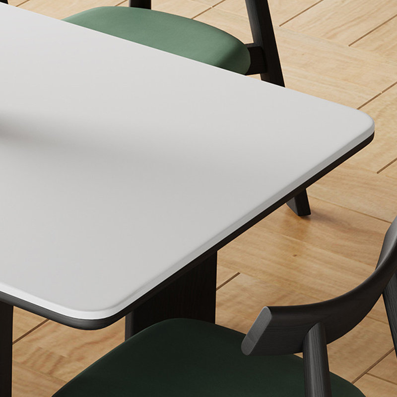 Table et chaises de salle à manger de style Wabi-sabi., H 29,52 po x L 55,11 po x l 31,49 po
