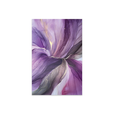 «Purple Fantasy» par Monet et Manet Art Studio - impression non encadrée