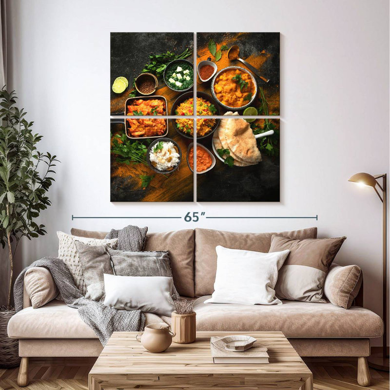Cuisine indienne, H 45 po x l 45 po