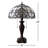 Haruko Tiffany Table Lamp Stained Glass Baroque Style Lavender LED Bulbs Included 16'W*16"D*24"H-39095494
