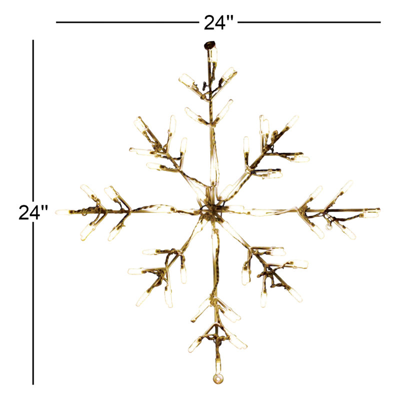 Flocon de neige avec lumière DEL