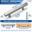 Stainless Steel Modern Drawer Pulls, Cabinet Hardware Multipack for Kitchen, Dresser & Bathroom Vanity（20pack）-138099352
