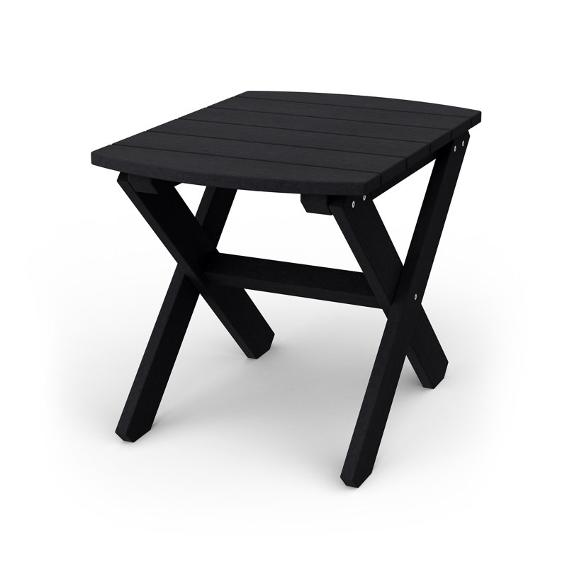 Classic Rectangular Side Table, Black