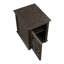 Table de chevet traditionnelle rustique avec tablette de rangement réglable