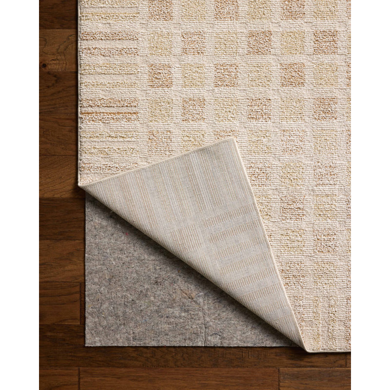 Chris Loves Julia x Loloi Calvin Bone / Natural Area Rug, Rectangle 5'3" x 7'6"