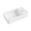 Lavabo de salle de bain mural rectangulaire en céramique blanche 18 po x 10 po Turner 
