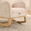 Chaise berçante en tissu avec repose-pieds rétractable Boucle-545812810-551512080
