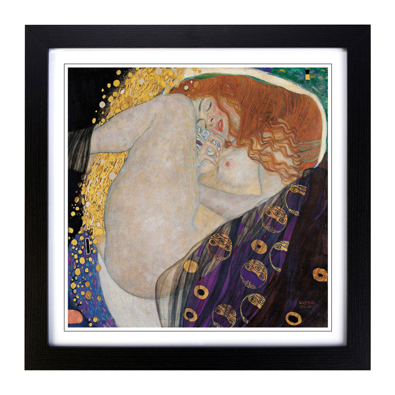 Gustav Klimt - Single Picture Frame Painting, Black