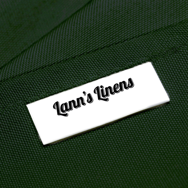 Solid Color Round Tablecloth, Hunter Green, 10, 90" L x 90" W 
