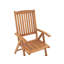 Saguenay Folding Patio Dining Armchair with Cushion