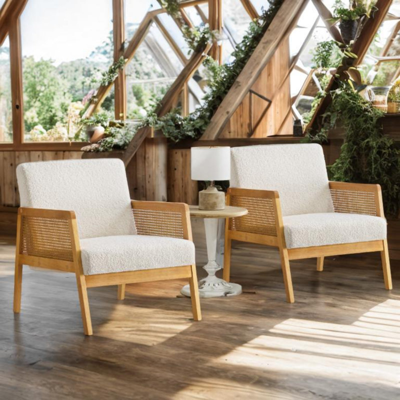 Fauteuil moderne Modern - Sherpa, Ivoire ivoire