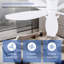 Ventilateur de plafond encastré 36/42/48 po à profil bas avec éclairage et télécommande-647977973-647977738-669413265