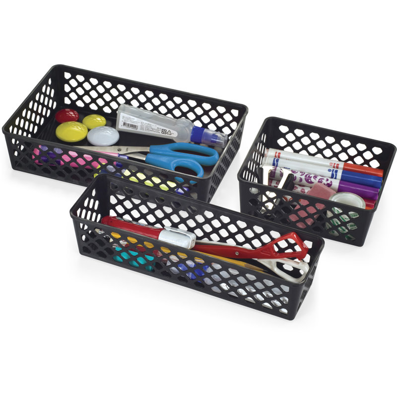 Panier en plastique achieva supply, H 2,3 po x l 10,13 po x P 3,06 po