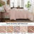 French Linen Duvet Cover Set 3Pcs With Hidden Zipper Closure Natural Flax Cotton Blend-109727231-109727233