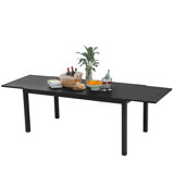 Table de salle à manger extensible tout aluminium