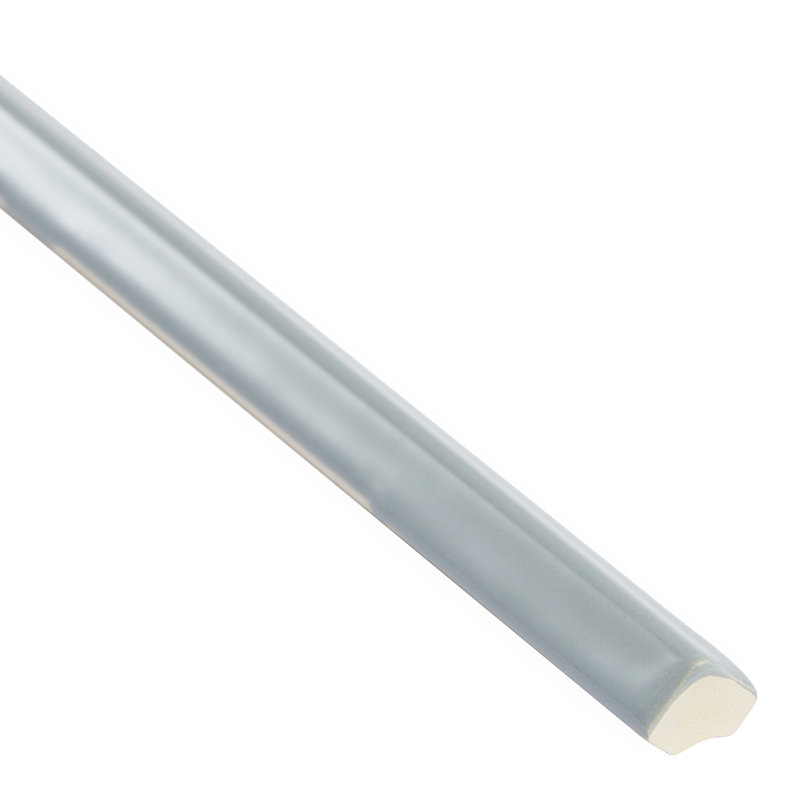 Thames 10" Light Gray Ceramic Quarter Round Tile Trim