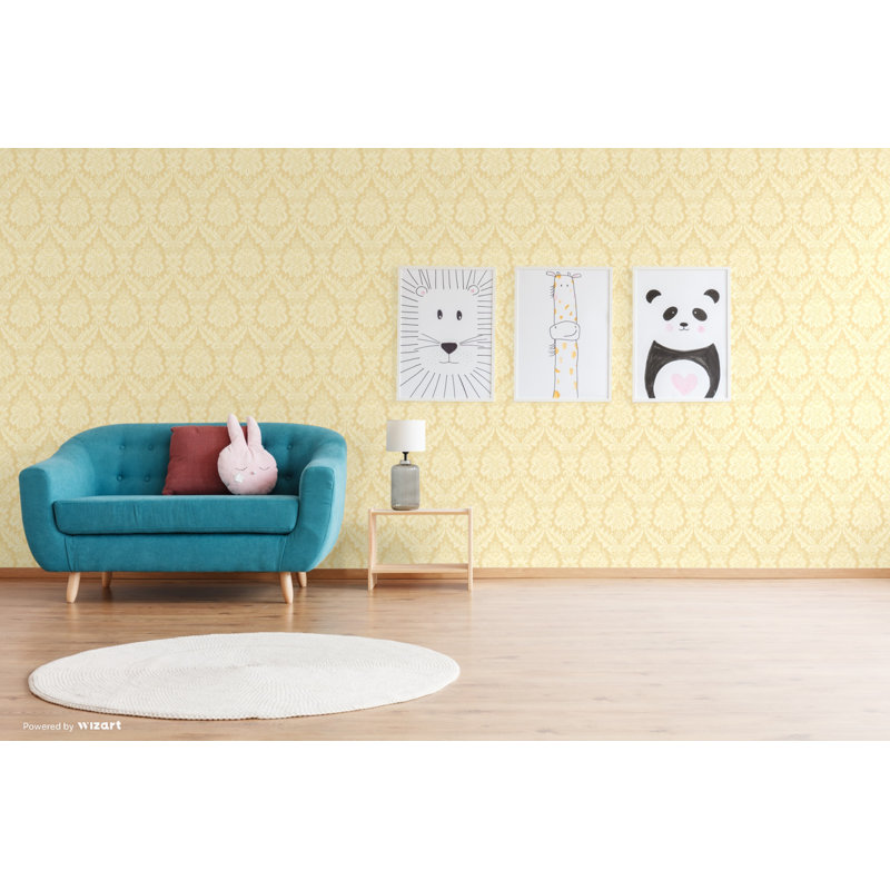 Martin 10m x 53cm Wallpaper Roll, Soft Gold