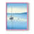 Misty Blue Sunrise Framed Print - Solid Wood-1137389652-1137389654