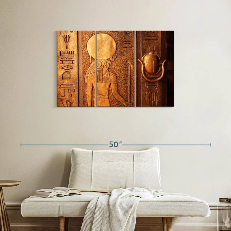 Leisha Decoding Hieroglyphs, 24" H x 38" W