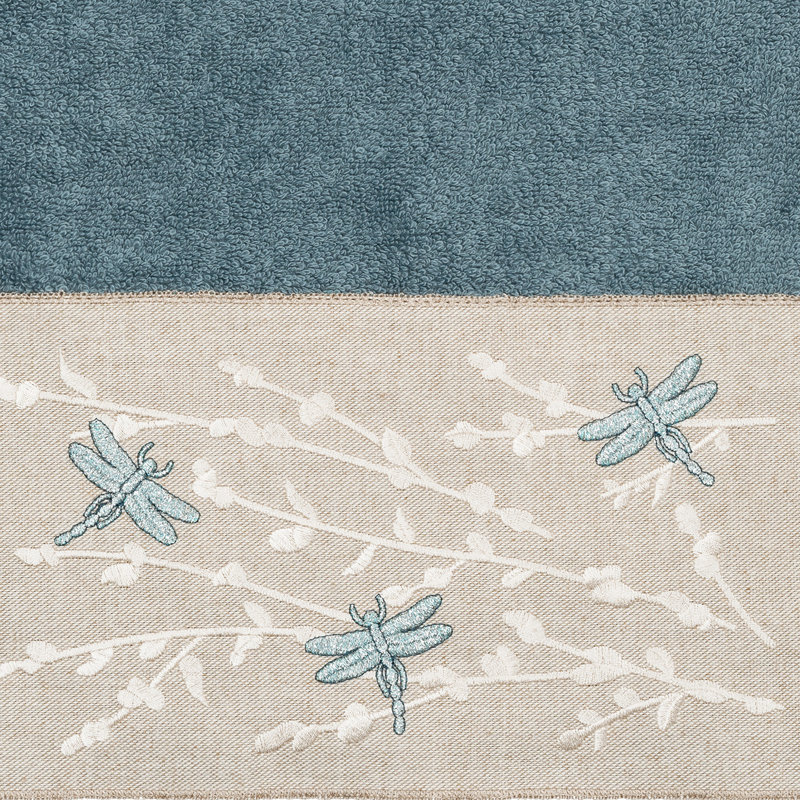 Ensemble de serviettes 3 pièces Braelyn, Bleu sarcelle