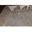Tapis beige / bleu clair en laine Ziegler