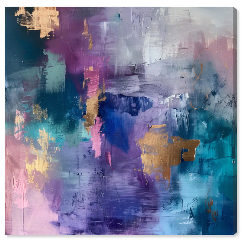Beautiful Jewels Canvas Colorful Abstract Wall Art by Art Remedy, Wrapped Canvas, 24" H x 24" W