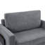 Canapé-lit simple 47,2 po avec canapé-lit, matelas pliable, table d'appoint pliable, pochette de rangement latérale et deux ports USB pour le salon, gris-887705726