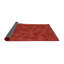 Tapis décoratif marron à motif géométrique Ruggles-327432841