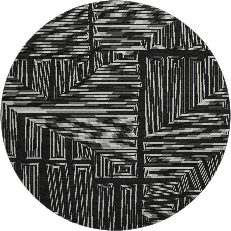 Premium Machine Washable Harrietstown AMF1045 Geometric Rug