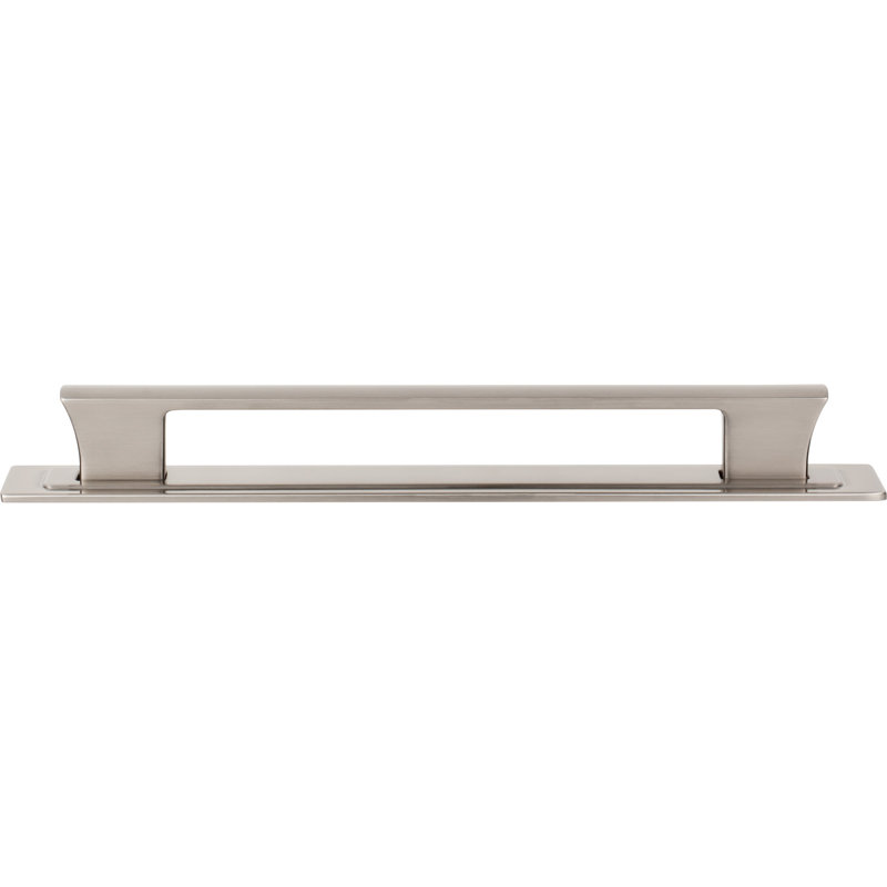 Zander 12" Center To Center Bar Pull, Brushed Nickel, 7 9/16"