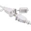 24Ft - LED String Light - Includes 12-S14 Bulbs - 2000K - White Cord
