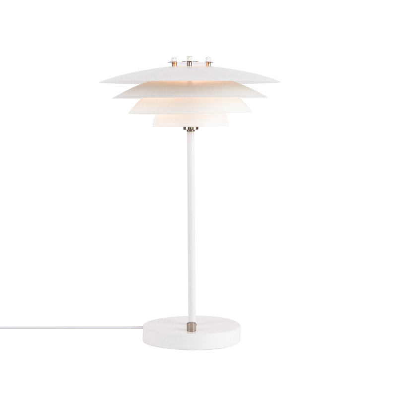 Bretagne Metal Table Lamp, White, White