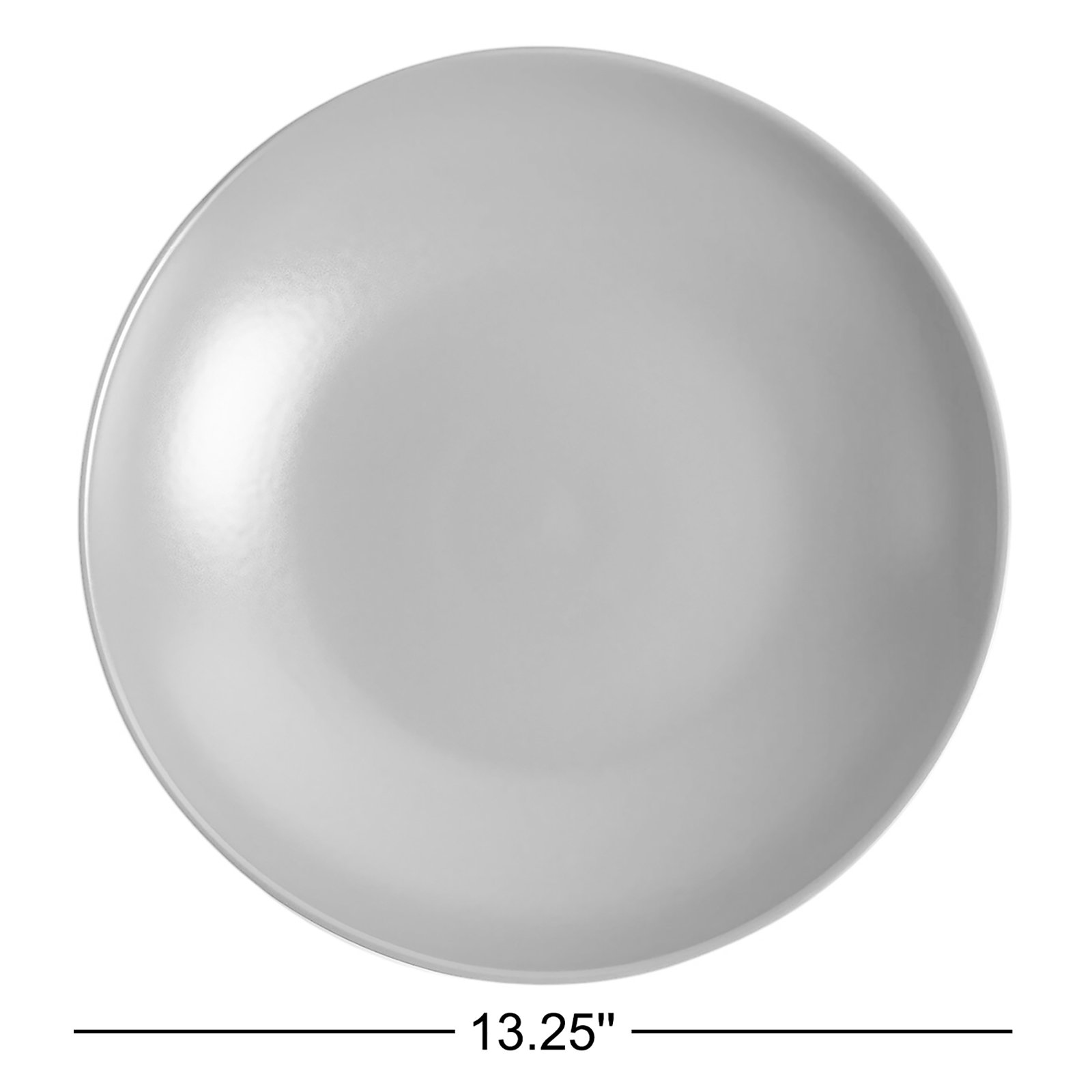 Ceramic Low Serving Bowl, Plum