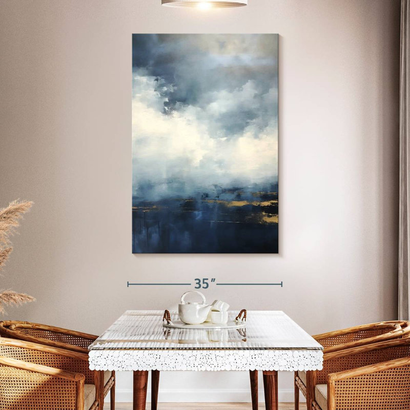 Gilded Clouds I, 51" H x 34" W
