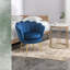Chaises d'appoint confortables et modernes en velours avec structure en acier pour la maison