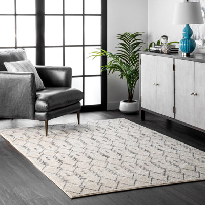 Tapis blanc cassé Sherry Southwestern