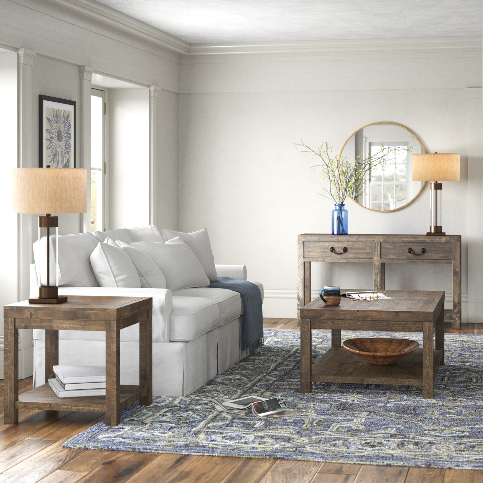 Alexandra 3-Piece Living Room Table Set